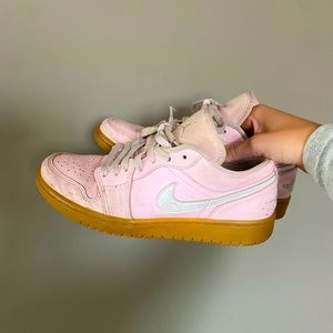 Pink Nike dunk lows